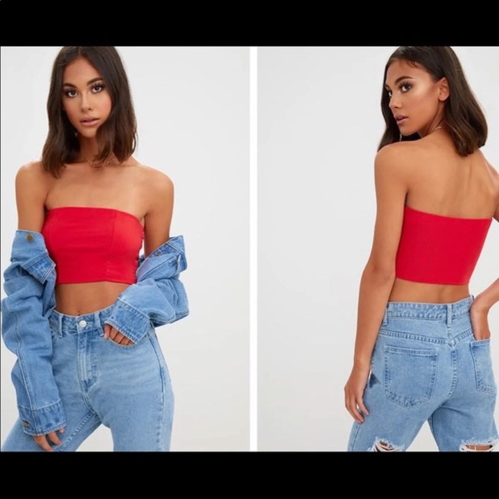 Cropped tube top